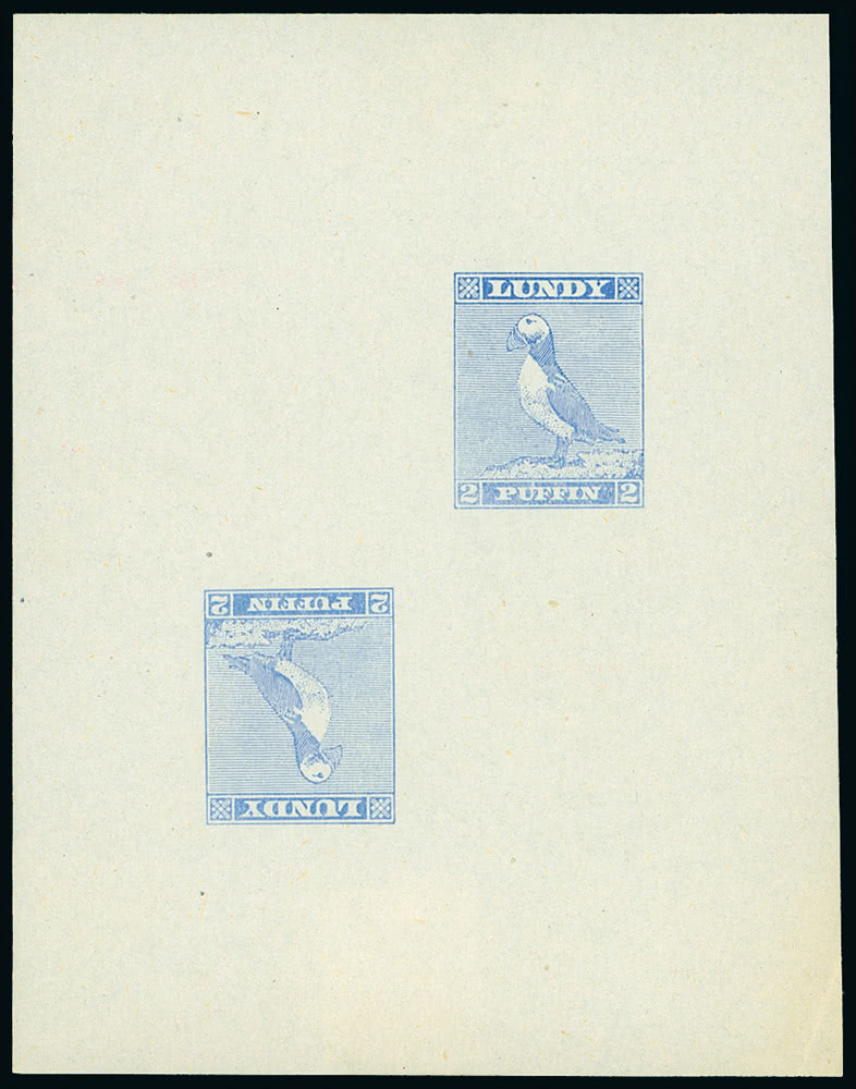 M2198 - Lundy Island Puffin Stamps, 6 stamps - Mystic Stamp Company